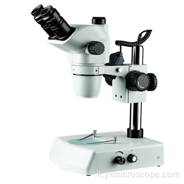 Campo largo 6.7-45x Inpection Microscopio 3D trinoculare